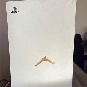 PlayStation Console with Gold Logo